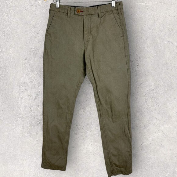 Ted Baker London Rurisk Slim Fit Chino Pants Beige Mens Size 30 Trousers Pockets - Picture 1 of 12
